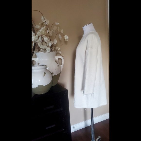 Zara Cream Rustic Tunic - Picture 2 of 4